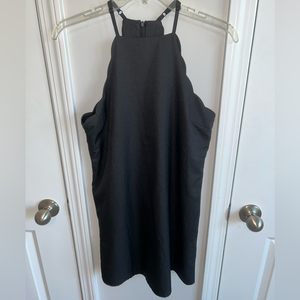 Lulu’s halter LBD (little black dress) with scalloped detailing -‎ sz SMALL